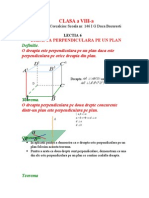 Perpendiculara Pe Plan