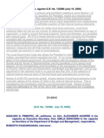 Case Digest On Pimentel v. Aguirre G.R. No. 132988 (July 19, 2000)