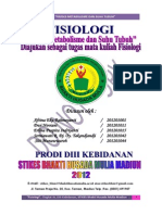 Metabolisme Dan Suhu Tubuh-Fisiologi