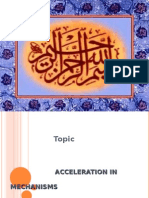 Acceleration in Mechanisms