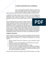 Importancia de Los Créditos Bancarios para Las Empresas