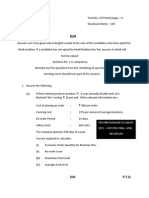 Ca-Ipcc Cost-Fm Question Paper Nov 13