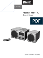 Boston Acoustics Recepter Radio HD PDF