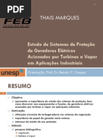 Estudo de Sistemas de Proteção de Geradores Elétricos