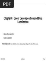 Chapter 6: Query Decomposition and Data Localization