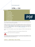 CSS HTML + CSS: Tutorial Starting With