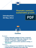 Thematic Seminar: Sustainable Growth: Regional Policy