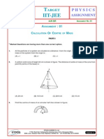 Calculation of COM