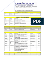 Electro Motion Sheet Metal Fabrication Stock List4