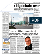 The Big Debate Over: Loan Would Help Ensure Timely Completion So Anchor Store Stays'