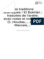 Al-Bukh Ārī, Muḥammad Ibn Ismā Īl (0810-0870), Les Traditions Islamiques. Tome 1, E. Leroux (Paris) 1903-1914