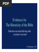 Historicity of Bible