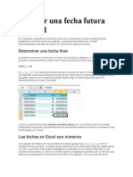 Calcular Una Fecha Futura en Excel