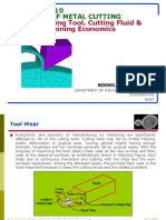 THEORY of METAL CUTTING-Cutting Tool, Cutting Fluid & Machining Economics