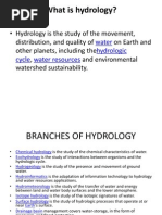 Hydrology