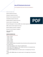 Windows XP Keyboard Shortcuts