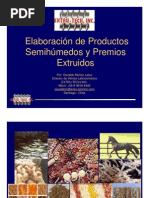 Elaboracion de Semihumedos y Premios Extruidos