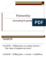 Partnership: Accounting For Goodwill