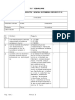 Test Evaluare SSM - Introductiv General