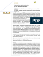 Articulo Cantero y Medina 2011. Antropologia de La Alimentacion