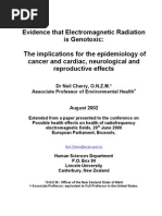 DR Neil Cherry - Evidence That Electromagnetic Radiation Is Genotoxic - 2002