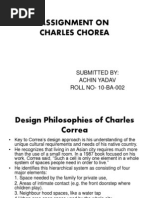 Charles Correa Design Techniques by ACHIN Boss