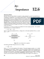 Case Study: Complex Impedance: Electronic Filters