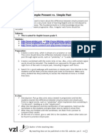 Simple Present vs. Simple Past: Short Description