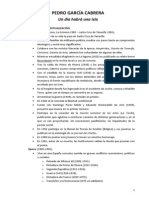 Esquema de Un Día Habrá Una Isla de Pedro García Cabrera