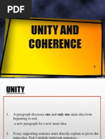 Unity Coherence