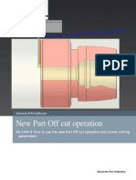 Parting Off Operation and Corner Treatment