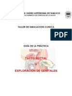 Guia de Exploracion de Genitales y Tacto Rectal Taller de Simulacion