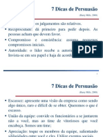 7 Dicas de Persuasão