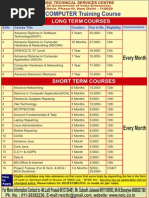 For COMPUTER Training Course: Every Month