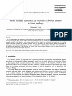 Finite Element Simulation of Response of Buried Shelters