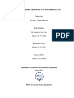 Design and Implementation of A QPSK Demodulator