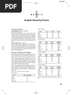 Analytic Hierarchy Process: Eaching Uggestions