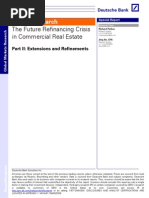 The Future Refinancing Crisis in Commercial Real Estate: CMBS Research