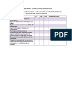 Escala Descriptiva para Evaluar El Producto Final