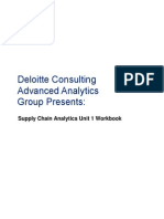 Deloitte Supply Chain Analytics Workbook