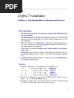 Digital Transmission: Solutions To Odd-Numbered Review Questions and Exercises