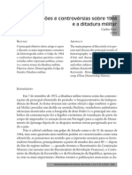 FICO, Carlos. Versões e Controvérsias Sobre 1964 e A Ditadura Militar.