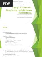 Aspectos de Modelamiento de Energia Undimotriz