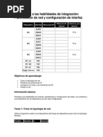 10.7.1 Reto A Las Habilidades de Integración Planificación de Red y Configuración de Interfaz