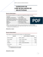 EJERCICIOS ANÁLISIS DE BALANCES-Selectividad