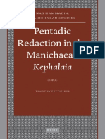 Timothy Pettipiece Pentadic Redaction in The Manichaean Kephalaia Nag Hammadi and Manichaean Studies 2009 PDF