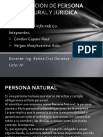 Definición de Persona Natural y Juridica