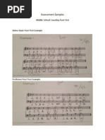 Assessment Samples