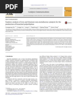 Catalysis Communications: Guangyong Xie, Gongyi Liu, Long Li, Tingcheng Li, Aiqing Zhang, Jiwen Feng