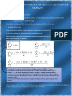 Desarrollo de Sumas de Riemann e Integral Por Sumas de Riemann